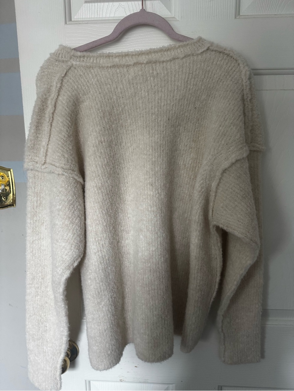 NWT: FREE PEOPLE CREAM SWEATER - Picture 2 of 3